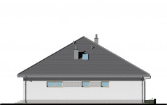 Wygodny dom z czterospadowym dachem - elewacja